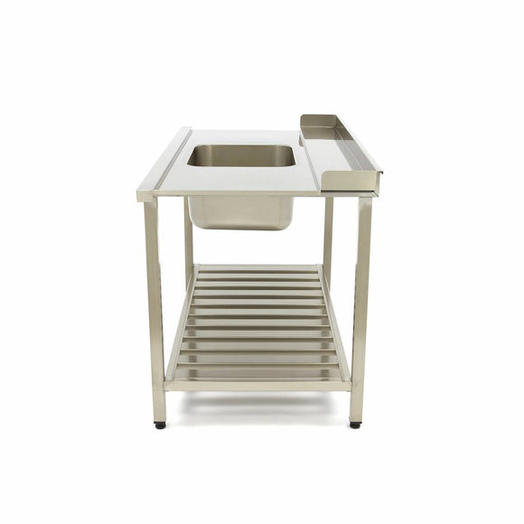 Masa de intrare pentru masina de spalat vase 120x75 cm cu 1 cuva 50x40xh25 cm