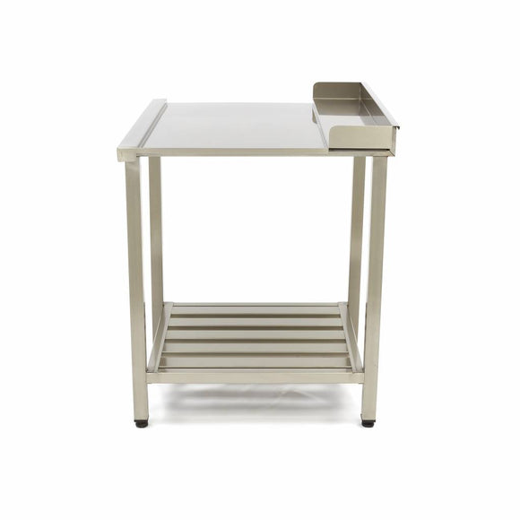Masa de iesire pentru masina de spalat vase 70x75 cm, cu o polita Scaparea de vasele murdare in