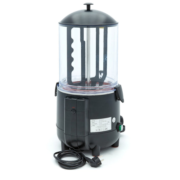 Dozator de ciocolata calda - 10L, negru, incalzire tip bain marie pe aburi