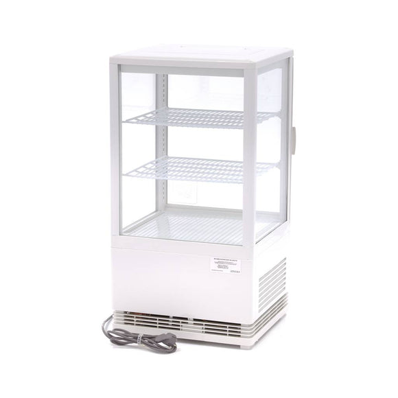 Vitrina refrigerata de banc, 58 Litri, cu iluminare, H 81 cm, alb