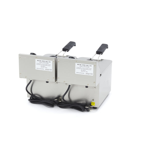 Friteuza electrica de banc 2x4L, 2 cosuri, 230V, 5kW Friteuza electrica dubla cu o