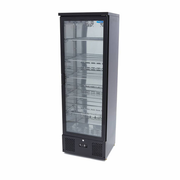 Vitrina refrigerata 0°C /+12°C, 342 Litri, 5 grilaje, racire ventilata, negru