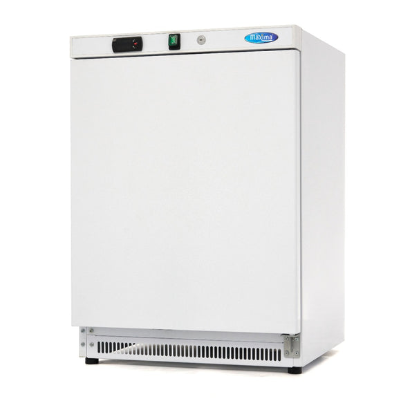 Congelator vertical Maxima, 200 litri, 2 polite fixe, alb, 302 W