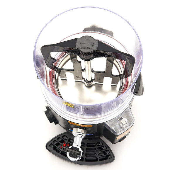 Dozator de ciocolata calda - 5L, negru, incalzire tip bain marie pe aburi