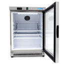 Frigider inox cu usa sticla, 0/+8 °C, 200 Litri-2