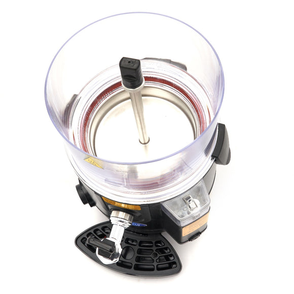 Dozator de ciocolata calda - 5L, negru, incalzire tip bain marie pe aburi