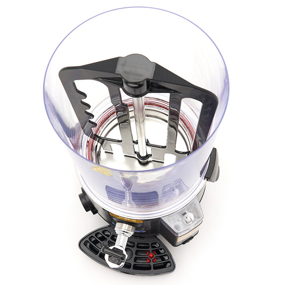 Dozator de ciocolata calda - 10L, negru, incalzire tip bain marie pe aburi