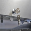 Frigider inox 700 Litri, GN 2/1, cu usa sticla, 0/+8 °C, agent frigorific ecologic R290, cu roti - clasa energetica B-5