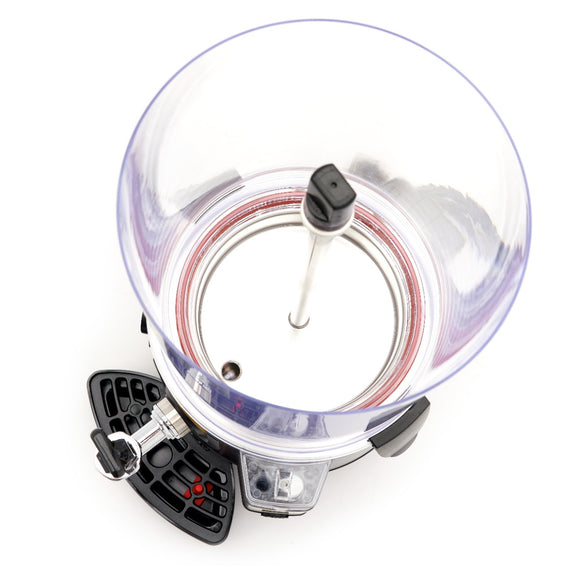 Dozator de ciocolata calda - 10L, negru, incalzire tip bain marie pe aburi