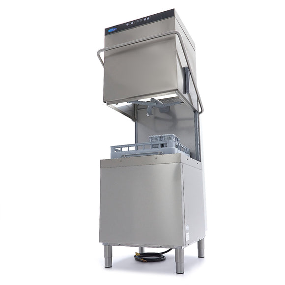 Masina de spalat vase cu capota Maxima, cos 50x60 cm, pompe clatire si detergent, 380V, 9,5kW
