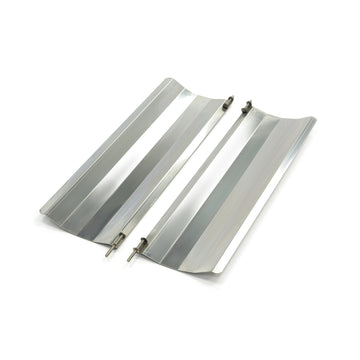 Set 2 aparatori laterale de arzator pentru gratar kebab Maxima cu 3 arzatoare