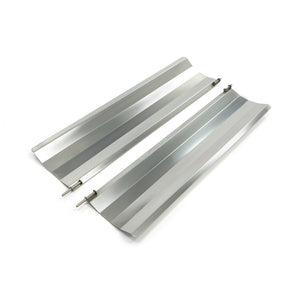 Set 2 aparatori laterale de arzator pentru gratar kebab Maxima cu 4 arzatoare