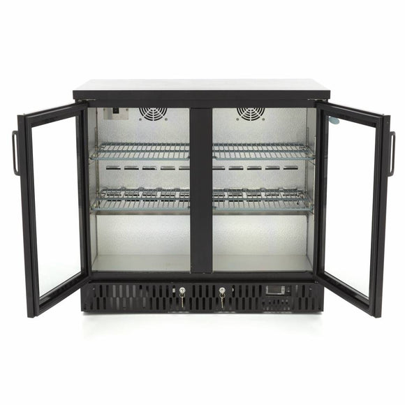 Drinks Fridge - 2 Hinged Doors - 4 Adjustable Shelves