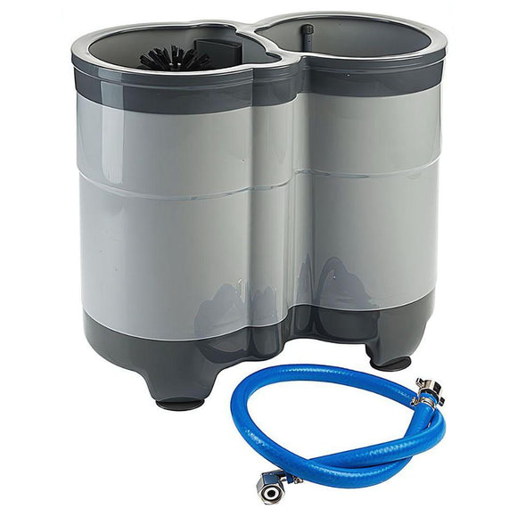 Spalator manual pentru pahare, cu 2 cuve - eurogastro.ro