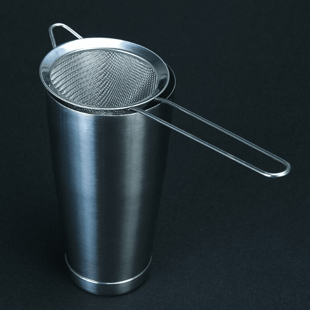 Strecuratoare conica inox pentru bar Ø 7.5 X 18 cm - eurogastro.ro