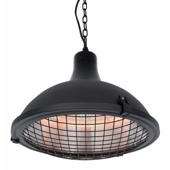 Incalzitor terasa electric suspendat Sunred Indus II IND-2100H negru, pe fundal alb