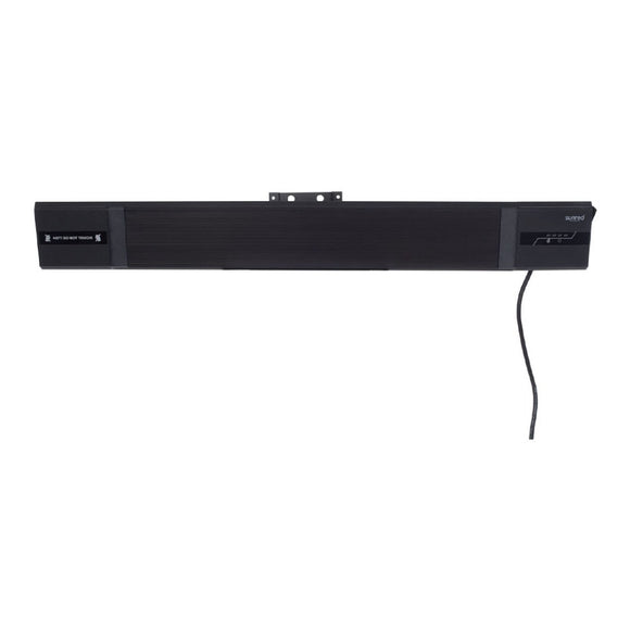 Incalzitor terasa electric Sunred Nero NER-2400 negru, fara lumina, pe fundal alb