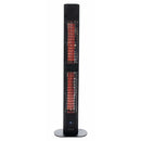 Incalzitor terasa electric Sunred Valencia RD-DARK-3000L negru, tip coloana, pe fundal alb