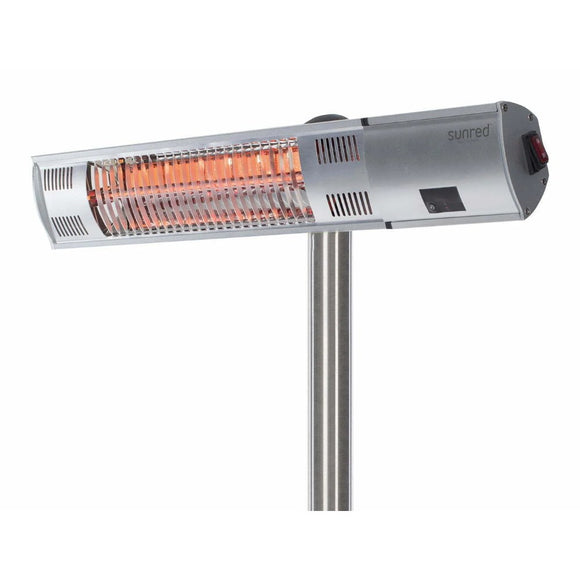 Detaliu cap de incalzire cu element halogen aprins Sunred Ultra