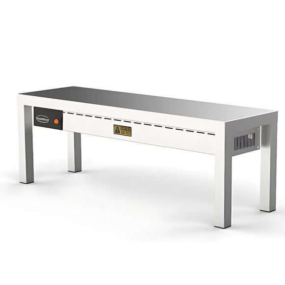 Surastructura simpla din inox cu 1 nivel, incalzire ceramica, 1 kW, 140 cm