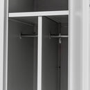 Dulap vestiar metalic 2 usi, latime 80 cm gri - LIVRARE PE PALET-4