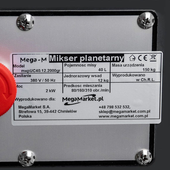 Mixer planetar 35L mxpUC40.12.2000gr