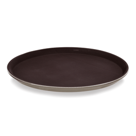 Tava aderenta din polipropilena cauciucata, maro Ø40 cm - eurogastro.ro