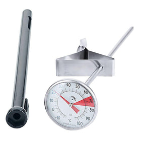 Termometru barista pentru spumat lapte cu clips pentru cana, 17 x Ø4 cm - eurogastro.ro