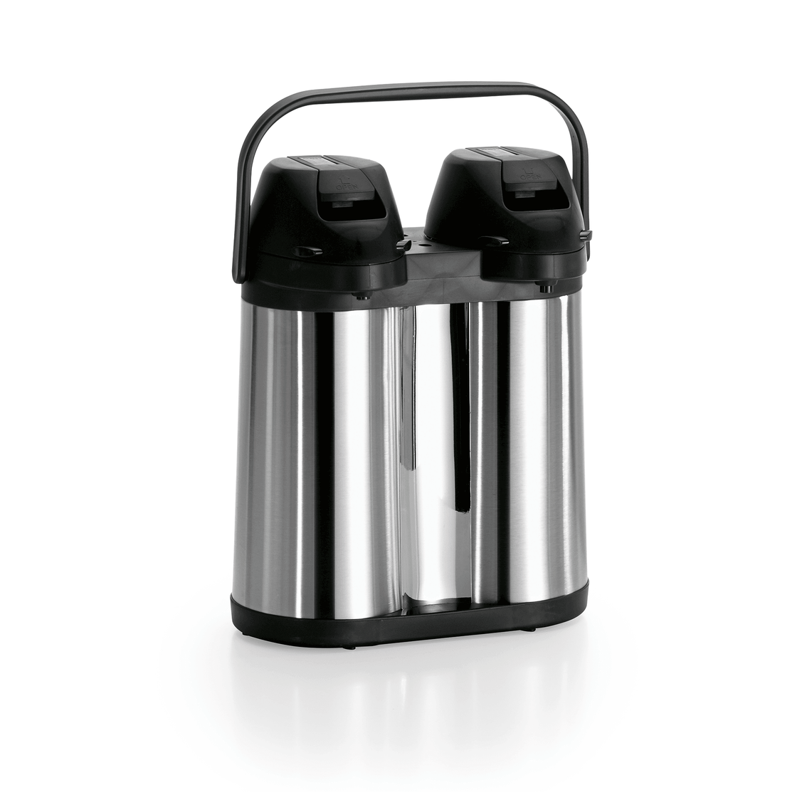 Termos inox dublu cu pompa, pereti dublii, 2 x 2 L - eurogastro.ro
