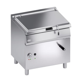 Tigaie basculanta, electrica, 50 litri, inox AISI 304, temp. max.  300°C, lift manual, 10 kW