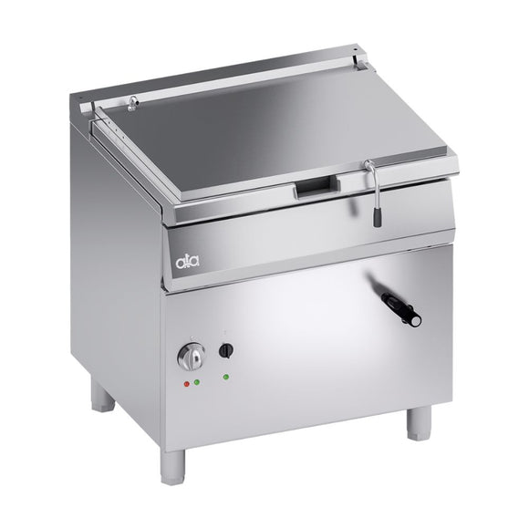 Tigaie basculanta, electrica, 50 litri, inox AISI 304, temp. max.  300°C, lift manual, 10 kW