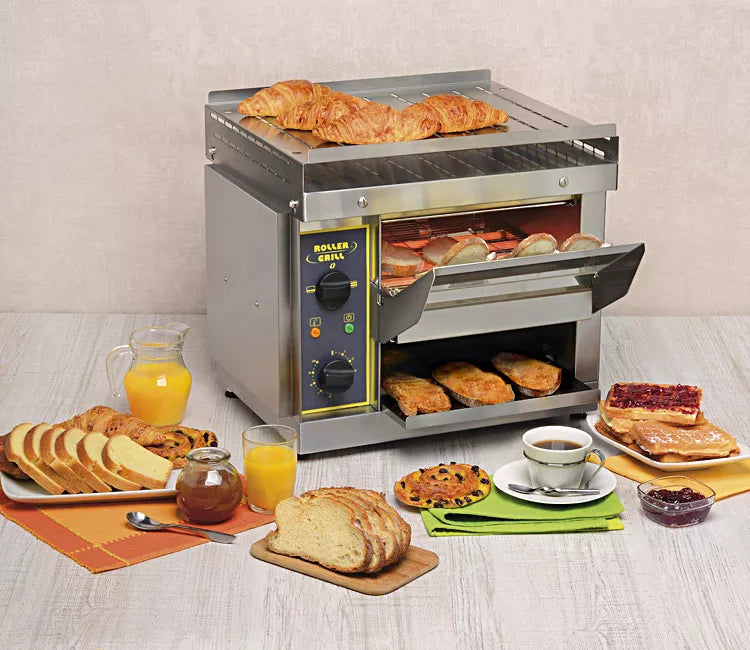 Toaster conveyor cu infrarosu pentru mic dejun - model 2,65 kw cu suprafata de coacere 330x335mm