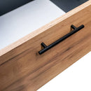 Vitrina comerciala pentru prajituri si bomboane H-162 cm L-80 cm G-60 cm negru-8