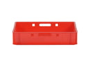 Cutie plastic pentru carne Transoplast E1, 600 x 400 x 125 mm, rosie - imaginea 3
