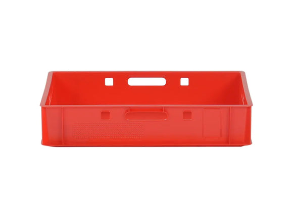 Cutie plastic pentru carne Transoplast E1, 600 x 400 x 125 mm, rosie - imaginea 3