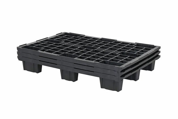 Europalet alimentar Transoplast 1208LB, 1200 x 800 mm, 9 picioare, imbricabil - imaginea 3