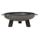 Vas de foc RedFire Salo Classic 60 cm negru, pe baza cu trei picioare, vazut in studio
