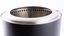 Marginea din inox a vetrei RedFire Volcano Large neagra, vazuta de aproape
