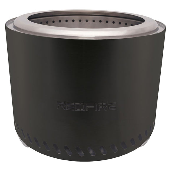 Vatra RedFire Volcano Extra Large neagra, vazuta din fata, cu orificii de ventilatie la baza