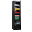 Vitrina verticala de congelare -22/-18 °C, 208 Litri, 1 usa, negru,-1