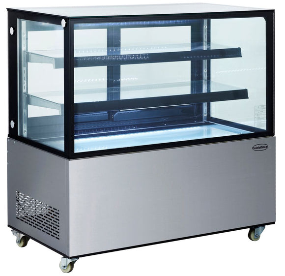 Vitrina frigorifica cofetarie Combisteel 120 cm, 370 L, +2/+8°C, pe roti