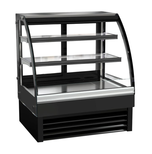 Vitrina frigorifica cofetarie Combisteel 90 cm, 175 L, +2/+8°C, geam curbat