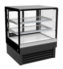 Vitrina frigorifica cofetarie Combisteel 90 cm, 190 L, +2/+8°C, geam drept