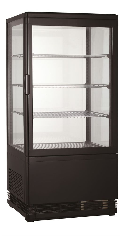 Vitrina frigorifica de banc Combisteel 68 L, neagra, 0/+12°C, 3 rafturi