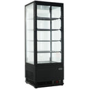 Vitrina frigorifica de banc Combisteel 98 L, neagra, 0/+12°C, 3 rafturi