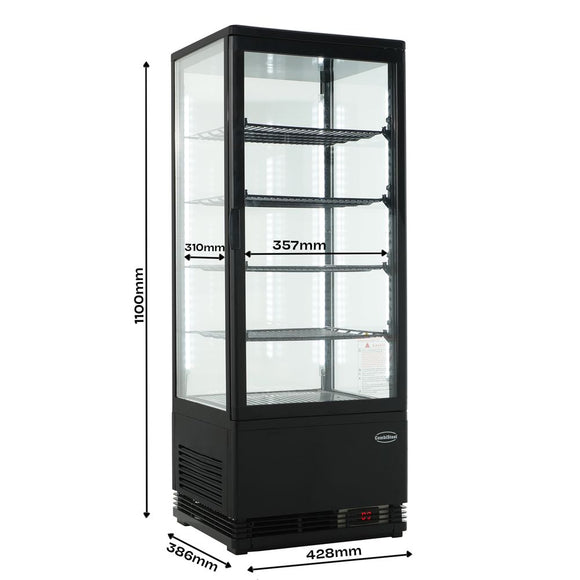 Vitrina frigorifica de banc Combisteel 98 L neagra - imaginea 10