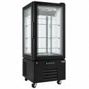 Vitrina verticala deserturi Combisteel 280 L, 4 niveluri, +2/+8°C, pe roti