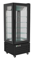 Vitrina verticala deserturi Combisteel 400 L, 5 niveluri, +2/+8°C, pe roti