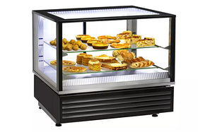 Vitrina incalzita cu ventilatie, model cu 2 grile, putere 3kW, dimensiuni 785x675x720mm