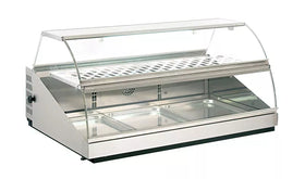 Vitrina incalzita si ventilata - capacitate 3 x 1/1GN, 2,4 kW, 230V